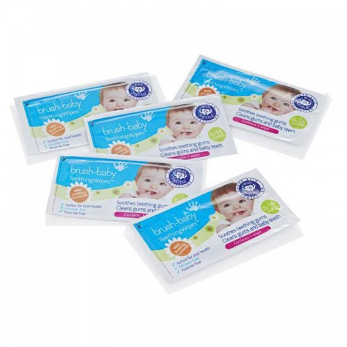 Brush-baby Finger Sleeve Dental Wipes For Newborn Baby (20wipes) | 0-16 months